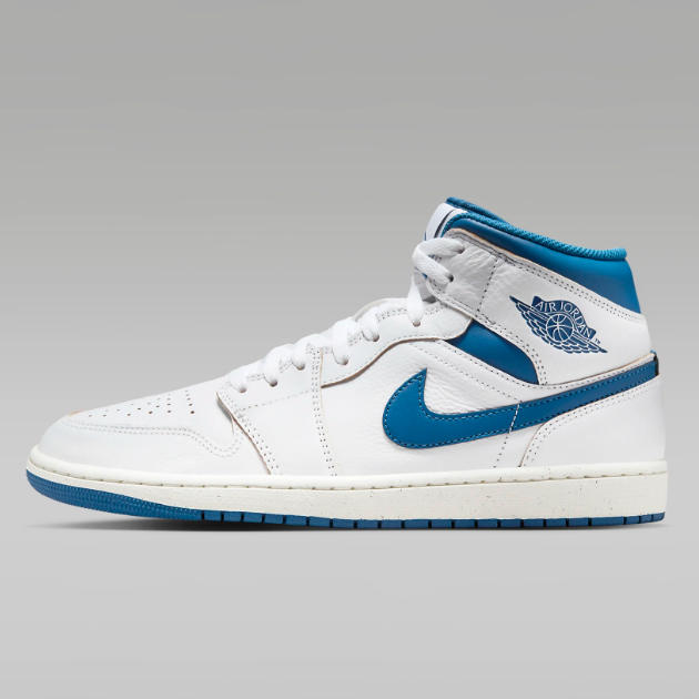 Nike Air Jordan 1 Mid SE 'White/Industrial Blue' (FN5215-141) Expeditedship  | eBay